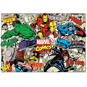 Puzzle 1000 pièces Marvel Comics - Educa - Pour adultes - 68x48 cm pas cher