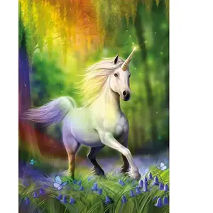 Puzzle adulte EDUCA - 500 pièces - À la poursuite de l'arc-en-ciel - Paysage et nature pas cher