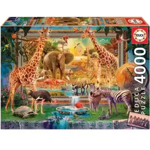Comparateur de prix : EDUCA - Puzzle - 4000 Savana coming to life