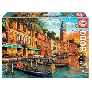 Comparateur de prix : Puzzle 6000 pièces - EDUCA - Coucher de soleil à San Marcos - Voyage et cartes