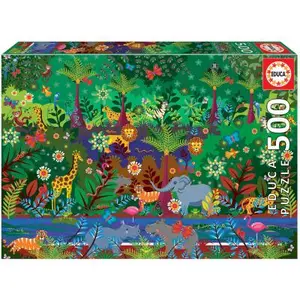 Puzzle Jungle - EDUCA - 500 pièces - Pour adultes à partir de 10 ans pas cher