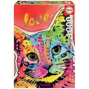 Comparateur de prix : Puzzle 1000 pièces - EDUCA - Cat, Dean Russo - Pour adultes - 68 x 48 cm