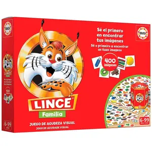 Educa - Le Lince. Jeu d'agilité visuelle pour Enfant et Famille. 400 Images. + 6 Ans. 19207 pas cher