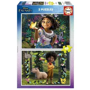 Comparateur de prix : Puzzle Disney Educa - 2 x 48 pièces - Dessins animés et BD