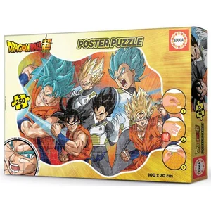 Puzzle - EDUCA - 250 Poster Puzzle Dragon Ball pas cher