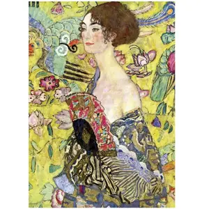 Comparateur de prix : Puzzle de 1000 pièces Educa Borras Lady with a Fan, Gustav Klimt TU