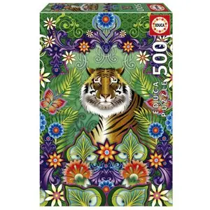 Puzzle 500 pièces - EDUCA - Tigre Du Bengale - Thème Animaux - Pour Enfant à partir de 10 ans pas cher