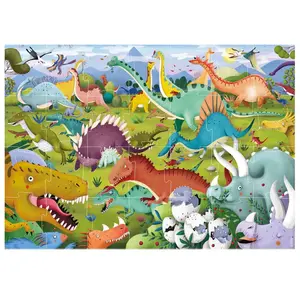 Puzzle - EDUCA - Dinosaures - Moins de 100 pièces - 3 ans - Intérieur - Animaux pas cher