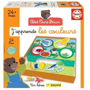 Jeu dapprentissage - EDUCA - JApprends Les Couleurs - Petit ours brun