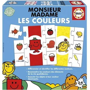 Educa Borras Jeu D'apprentissage - Educa - Monsieur Madame - Les Couleurs pas cher