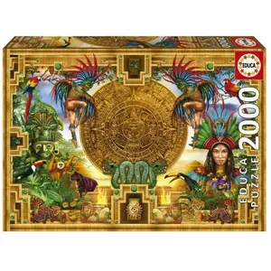 Puzzle 2000 pièces MONTAGE AZTÈQUE MAYA - Educa - Astrologie et ésotérisme