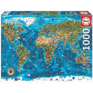 EDUCA PUZZLE 1000 MERVEILLES DU MONDE - WERELDS MOOISTE pas cher