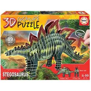 Comparateur de prix : Puzzle 3D Stegosaurus - EDUCA - 89 pièces - Animaux - Vert