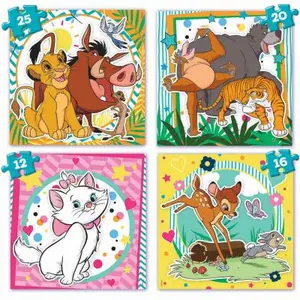 Educa Malette Puzzles Progressifs de 12 à 25 pièces : Animaux Disney pas cher