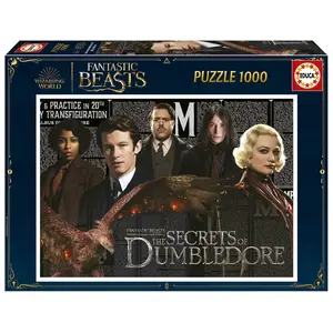 Educa Puzzle 1000 pièces : Les Animaux Fantastiques : Le secret de Dumbledore pas cher