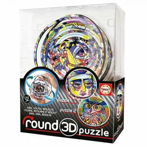 Puzzle 3D Rond Educa Abstract Art pas cher