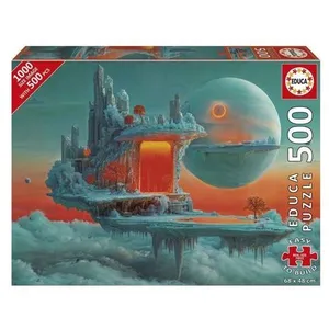 Educa Puzzle 500 pièces XL : PLANÈTE DE FEU ET DE GLACE pas cher