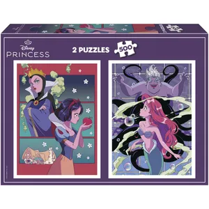 Comparateur de prix : Educa Borras Puzzles 2 X 500p Méchants et Princesse Disney