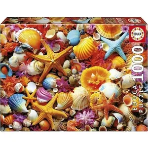 Comparateur de prix : Educa Puzzle 1000 pièces : COLLAGE DE COQUILLAGES