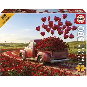 Educa Puzzle 500 pièces XL : Pickup de la Saint-Valentin pas cher