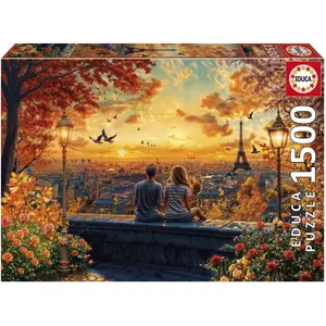 Educa Puzzle 1500 pièces : Amoureux à Paris pas cher