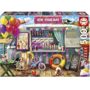 Educa Puzzle 500 pièces : Camion de Glaces pas cher
