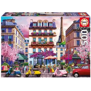 Educa Puzzle 500 pièces : Quartier Commercial de Paris pas cher