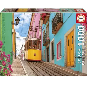 Educa Puzzle 1000 pièces : Lisbonne Colorée pas cher