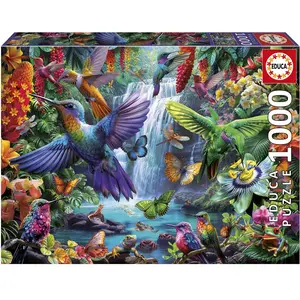 Educa Puzzle 1000 pièces : Colibris Tropicaux pas cher