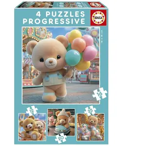 Educa Puzzles 12-16-20-25 pièces : Oursons au Parc pas cher