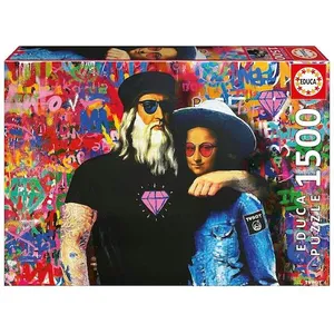 Educa Puzzle 1500 pièces : TV BOY LEO Y LISA pas cher