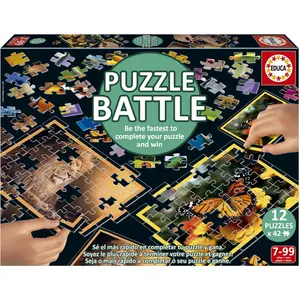 Comparateur de prix : Educa PUZZLE BATTLE 12 x 42 pièces : NATURE