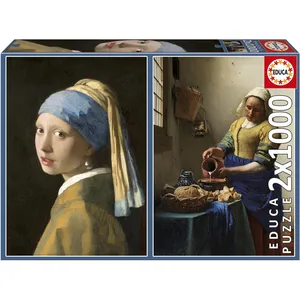 Comparateur de prix : Educa Puzzle 2x1000 pièces : VERMEER