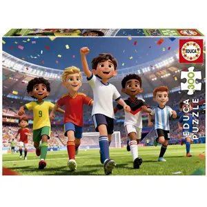 Educa Puzzle 300 pièces : Monde du Football pas cher