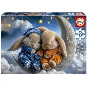 Educa Puzzle 100 pièces : Rêves de Petits Lapins pas cher