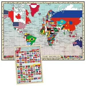Puzzle 150 pièces Educa Géo Drapeaux du monde pas cher