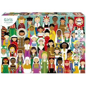Educa Puzzle 300 pièces : Filles du Monde pas cher
