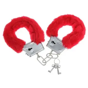 Menottes de Plaisir en Fourrure Rouge pour Jeux Érotiques Diverty Sex ... pas cher