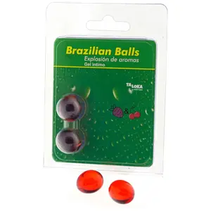 Boules Brésiliennes Gel Intime Fraise & Cerise pour Plaisir et Massage pas cher