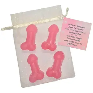 Comparateur de prix : Diablo Picante - 4 Mini Savons Parfumés En Forme De Pénis Rose