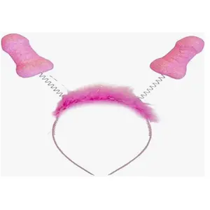 Antennes Pito Rose Paillettes - 6 unités pour fêtes coquines - Rose pas cher
