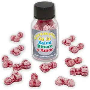 Comparateur de prix : Bonbons Santé-Argent-Amour en Forme de Pénis Fraise et Cerise - Divert...