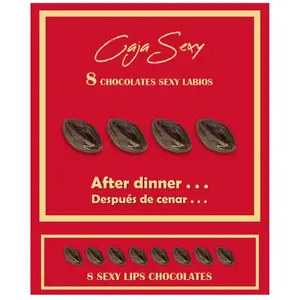 Boîte de 8 Chocolats Forme Vagin pour Événements Audacieux pas cher