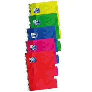 Oxford Pack 5 Bloc plastique 90 gr Fº 80 quadrillé pas cher