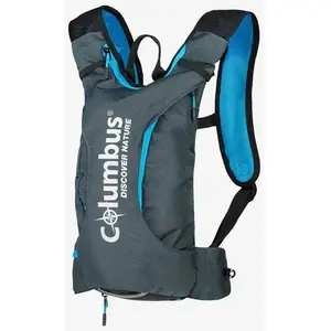 Sac à dos d'hydratation Columbus Outdoor Volta 4L gris foncé bleu pas cher