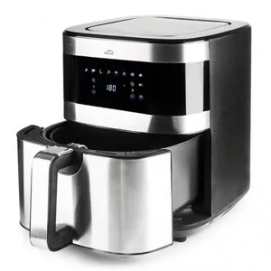 Comparateur de prix : LACOR Friteuse 69511 5.5L 1500W Technologie TotalCook Fonction Tactile Acier Inoxydable Argent Noir
