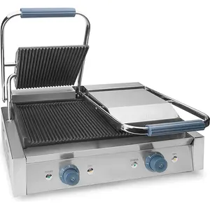 Lacor 69167 Douple Barbecue Tôle, rayures 4,4 kW pas cher