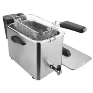 Comparateur de prix : LACOR 69134 69134-Friteuse électrique, 4 L, 2500 W, 4 kg, Acier inoxydable
