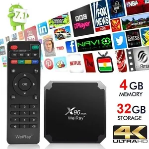 TV BOX - WEIRAY® 4Go + 32Go X96mini Décodeur Multimédia Smart Android...Vendu parcdiscount