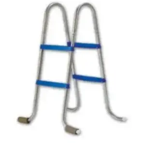 Echelle double symétrique Toi 2x4 marches acier galvanisé pour piscine...Vendu parcarrefour
